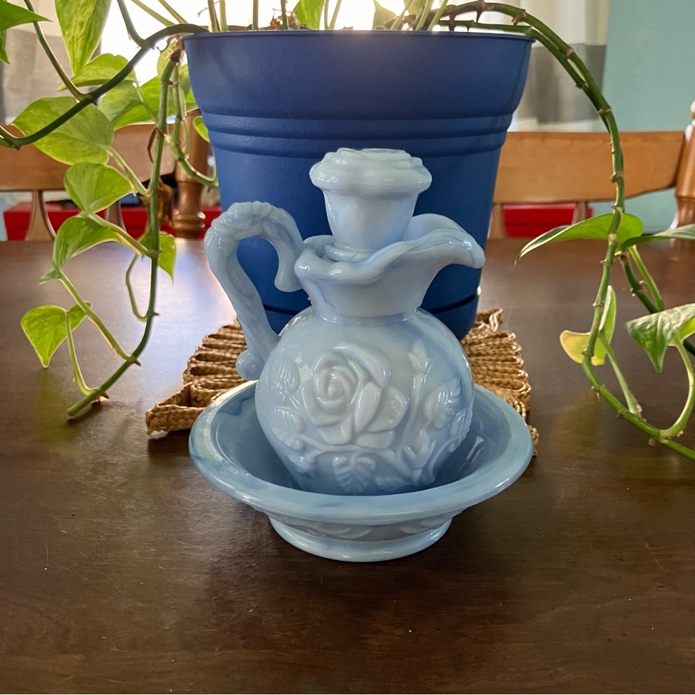 Vintage AVON bottle with dish